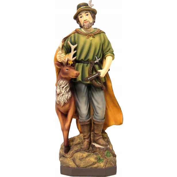 Figurka Svatý Hubert z Lutychu Patron Lovců Lesníků 30,0 cm vysoká