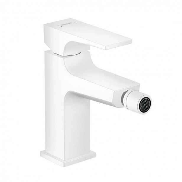 Hansgrohe Metropol - Bidetová baterie s výpustí Push-Open, matná bílá 32520700