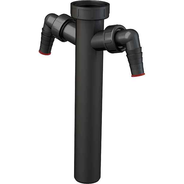 Mezikus Alca A44M-ECO DN 40 s převlečnou maticí 6/4" a dvěmi přípojkami