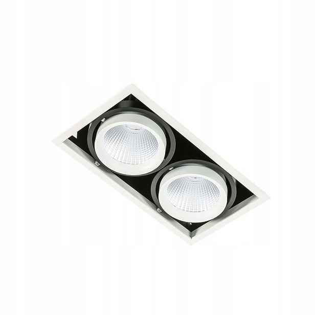 Očko Zápustné svítidlo Vertico Bílá Led Přírodní 36W Hliníková IP20