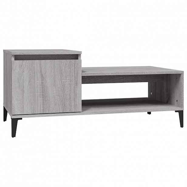 vidaXL Konferenční stolek šedý sonoma 100x50x45 cm kompozitní dřevo