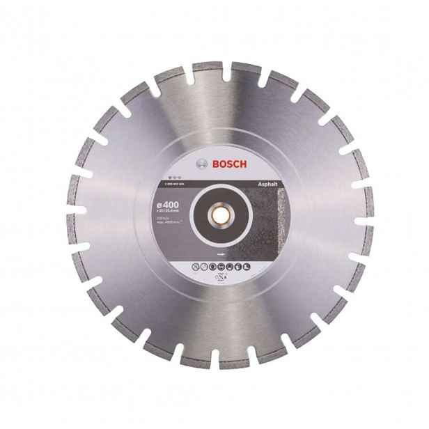 Bosch - Diamantový řezný kotouč na asfalt 400x20/25,4 mm 2608602626