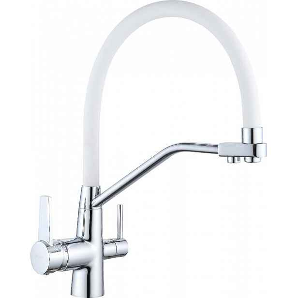 MEXEN - Duo kuchyňská baterie chrom/ bílá 671701-02