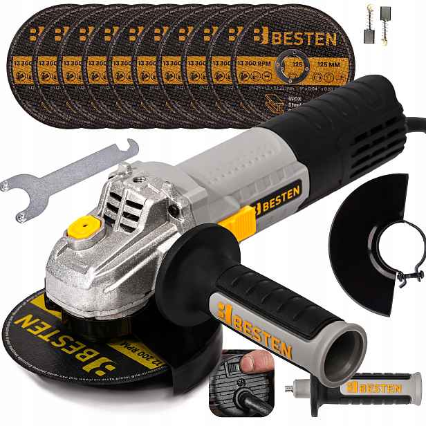 Úhlová bruska Diax bruska 850 W 125 mm 10 x Kotouč