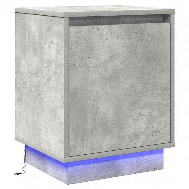 vidaXL Noční skříňka Betonově šedá 39 x 34,5 x 50 cm Kompozitní dřevo
