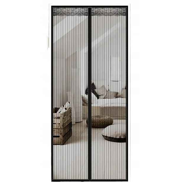 Yangte Moskytiéra na dveře oken Magnetická Odolná Černá 90x210 cm
