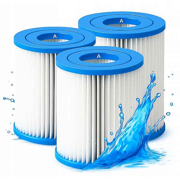 3 x Filtr do bazénu Filtr pro bazénovou pumpu Filtrační vložka Intex Typ A