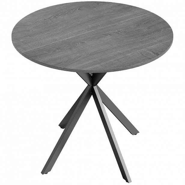 HOMCOM KUCHYŇSKÝ stůl kulatý šedý 80/80/75 cm