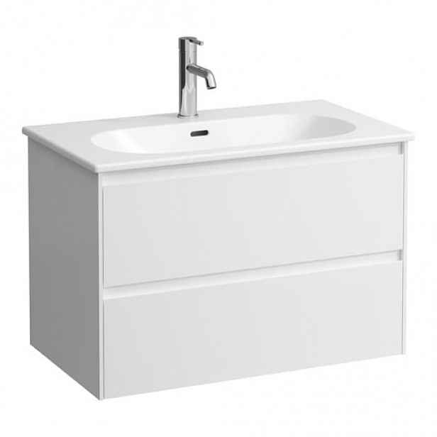 Koupelnová skříňka s umyvadlem Laufen Lau 80x52,5x45,5 cm bílá mat H8600872601041