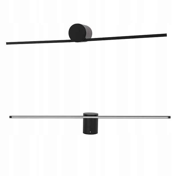 Koupelnové nástěnné svítidlo nad zrcadlo černé IP44 9W Led 60 cm ML2044 Milagro