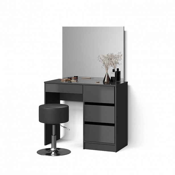Livinity® TOALETNÍ STOLEK Imola Antracit 90 cm se stoličkou