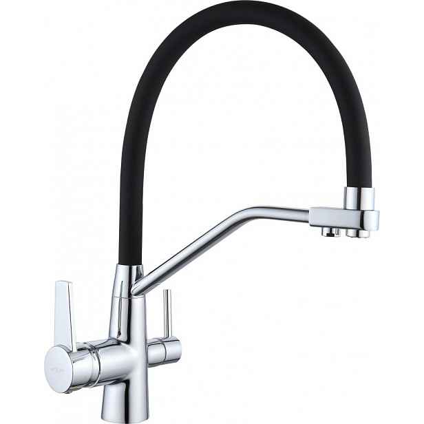 MEXEN - Duo kuchyňská baterie chrom/ černá 671701-07