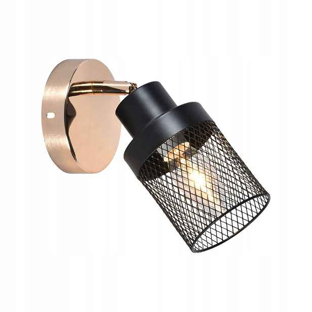 Nástěnné svítidlo Lampex Gissi měděné, moderní, E14, 60 W, IP20