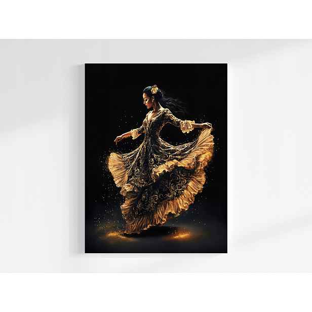 Obraz Na Plátně Plátno Žena Tanečnice Flamenco Vášeň Španělsko 60x80