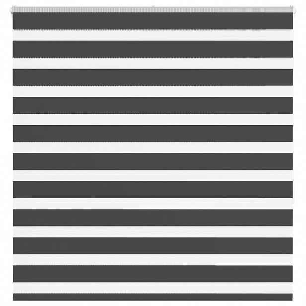 vidaXL Zebra roleta černá 140x150 cm šířka látky 135,9 cm polyester