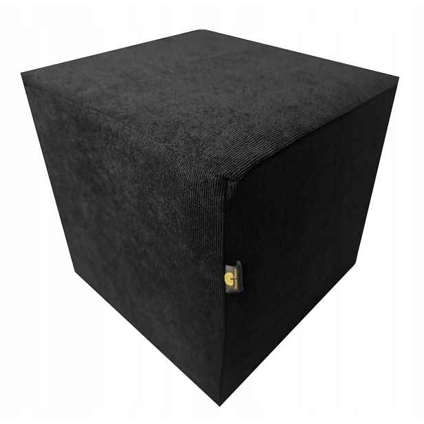 Manšestrový potah na taburet 50x50x50 cm, obnova čalounění chrániče