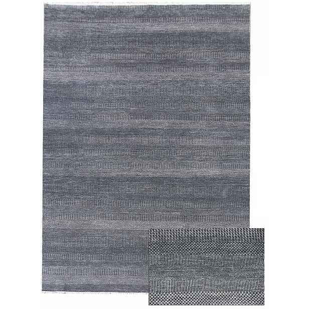 Ručně vázaný kusový koberec Diamond DC-MCN Dark blue/silver, 180x275, modrá, chodba / předsíň, Diamond Carpets India