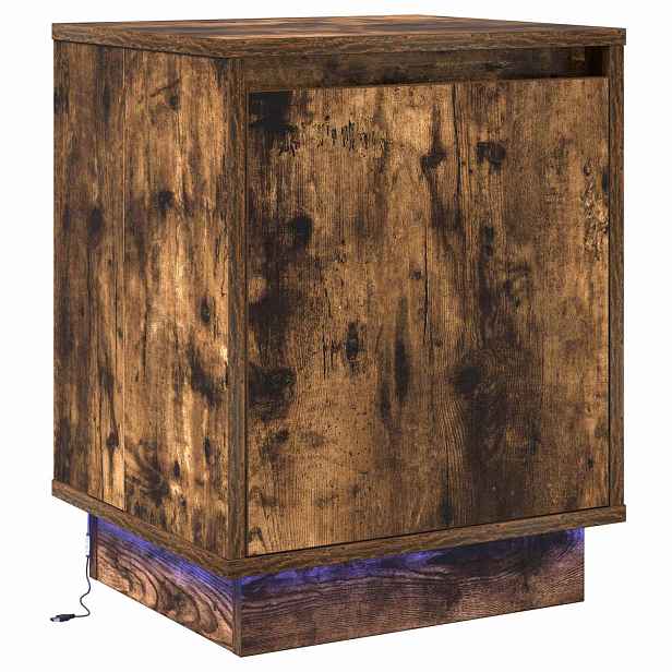 vidaXL Noční skříňka Kouřový dub 39 x 34,5 x 50 cm Kompozitní dřevo