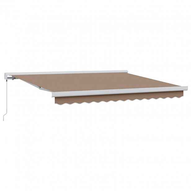 vidaXL Stahovací markýza Taupe 300 x 250 cm Plátno a hliník