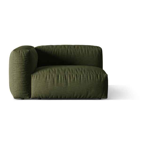 Zelený modul pohovky (levý roh) Martina – Micadoni Home