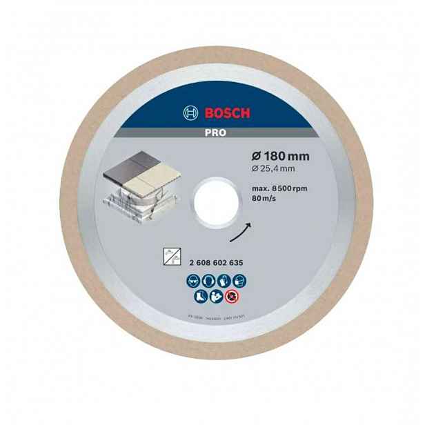 Bosch - Diamantový řezný kotouč na dlaždice a obklady 180x25,4 mm 2608602635