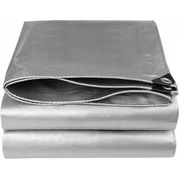 Plachta Plachty 2x3 m Šedá Vyztužená 650 g/m² Silné Pokrytí Plachta Hrubá