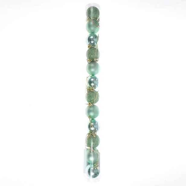 Vánoční ozdoby 4 cm sada 12 ks NGB106-4