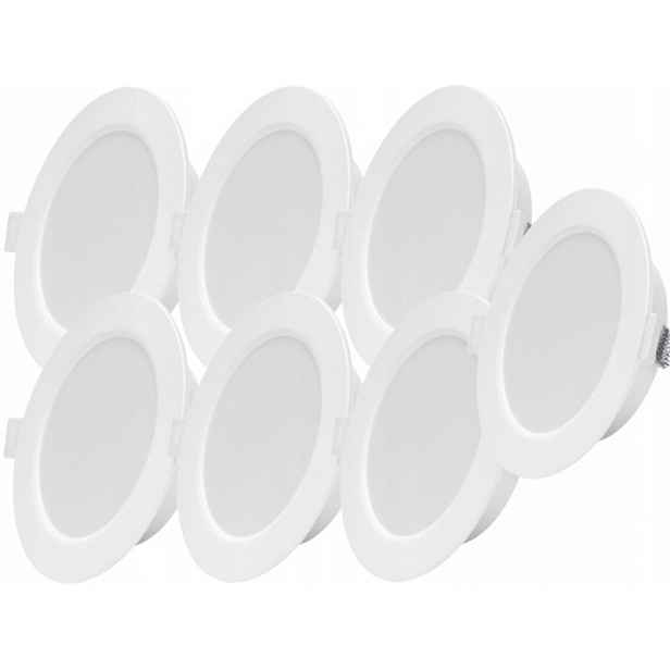 7x plochá stropní Led lampa 6W Slim Neutrální 4000K