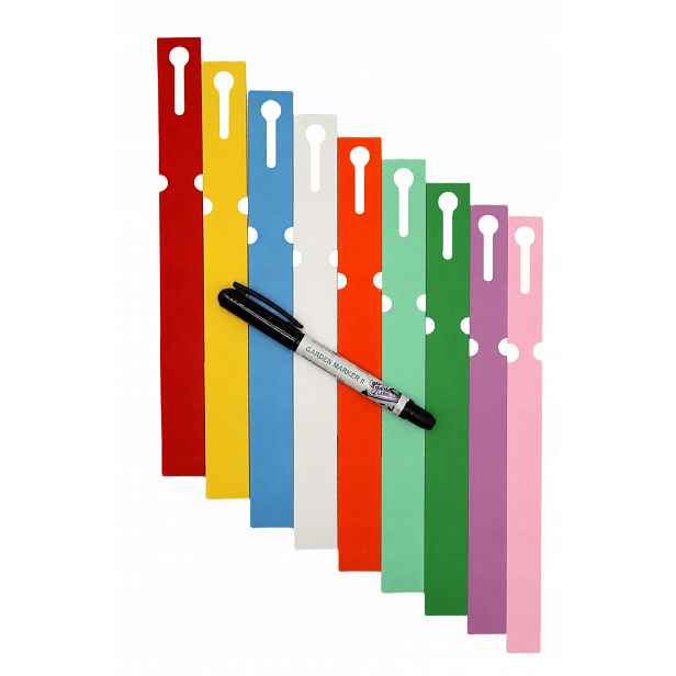 Marker ll+ Etikety 9 barev smyčkové pro popis rostlin 200x20 mm (20x200) 900