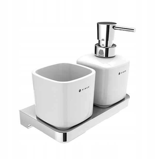 Nimco Maya dávkovač s pohárkem, pumpa mosaz, patent design Ma 2905831K-T-26