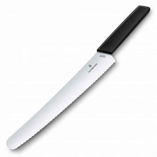 Nůž na chléb Victorinox Swiss Modern 26 cm černý 6.9073.26 Wb