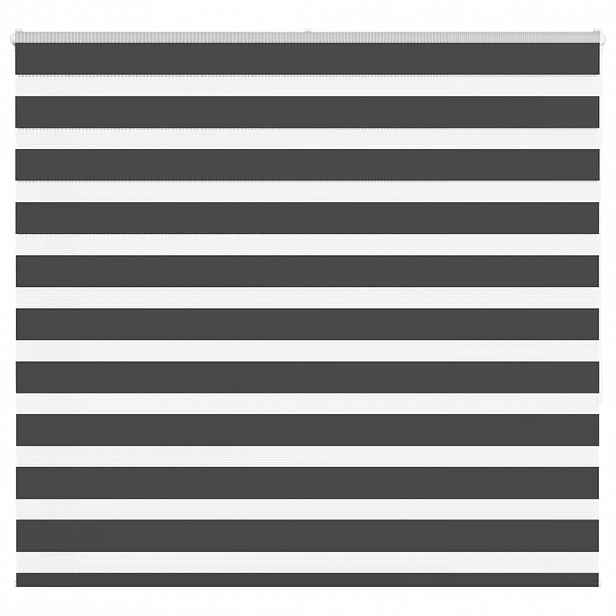 vidaXL Zebra roleta černá 155x150 cm šířka látky 150,9 cm polyester