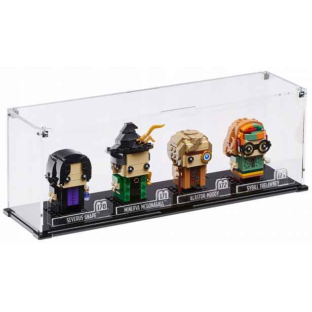 Vitrína Blacked Brick pro 4x Lego BrickHeadz Star Wars Harry Potter