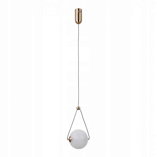 Závěsná lampa Italux Rastia PND-34361-S-HBR-OPAL zlatá