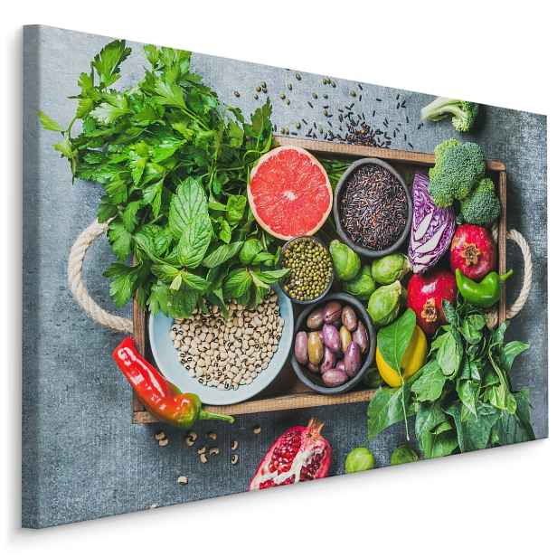 Moderní obraz na plátně do kuchyně Zelenina, Ovoce A Koření Varianta: 30x20