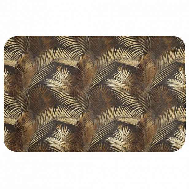 OnlyWow WC PŘEDLOŽKA Tropical - Listy - zlaté 80x50 cm