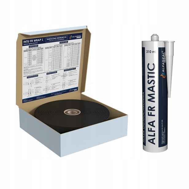 Sada Alfaseal Protipožární Hmota Mastic Ppož 310 ML Páska 60 MM 25 Mb
