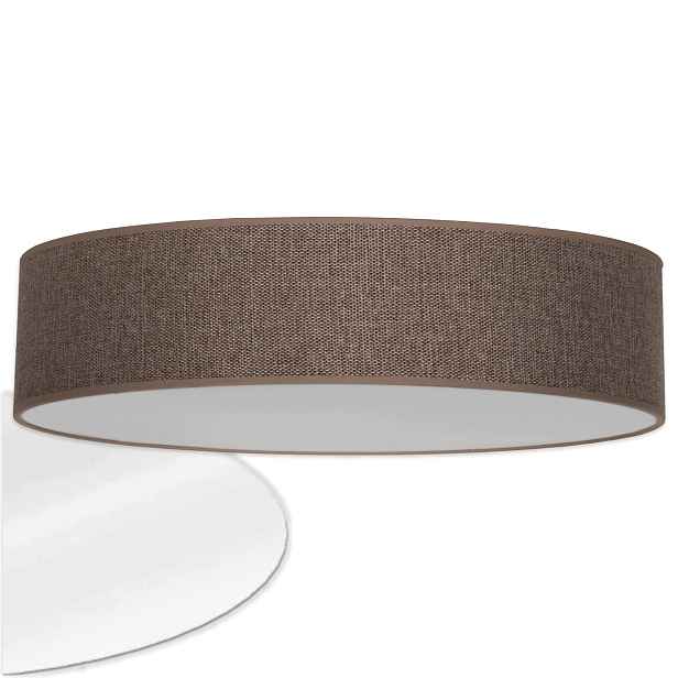 Stropní Svítidlo stropní svítidlo na omítku Livo Ø 50 cm 3 x E27 Lněné Denko Hnědá