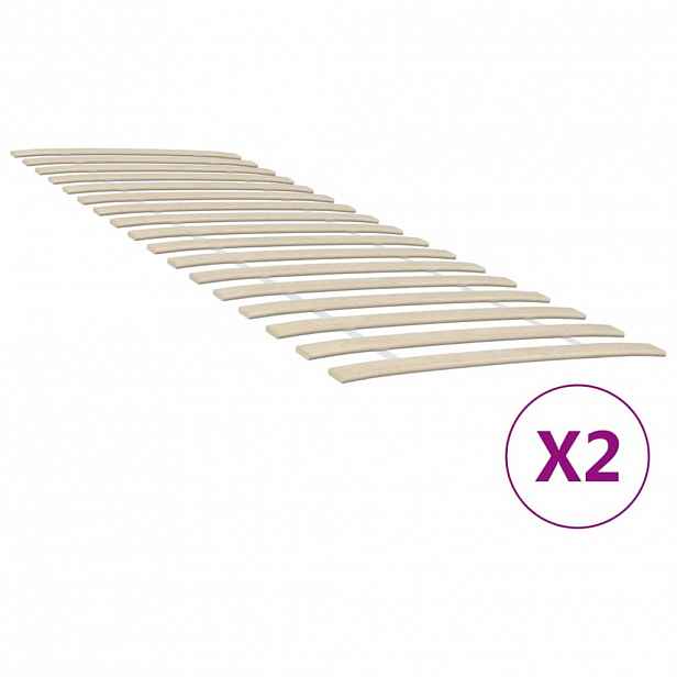 vidaXL Náhradní lamely k posteli s 34 lamelami 2 ks 70x200 cm