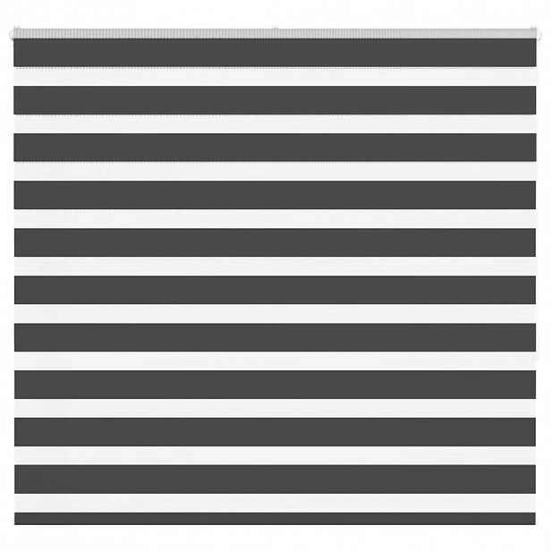 vidaXL Zebra roleta černá 160x150 cm šířka látky 155,9 cm polyester