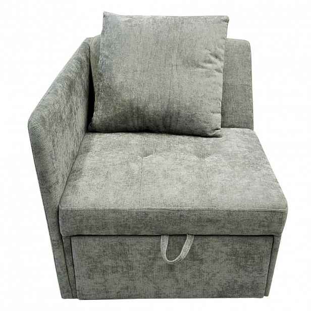 ROZKLÁDACÍ POHOVKA 177/68/65 cm Šedá