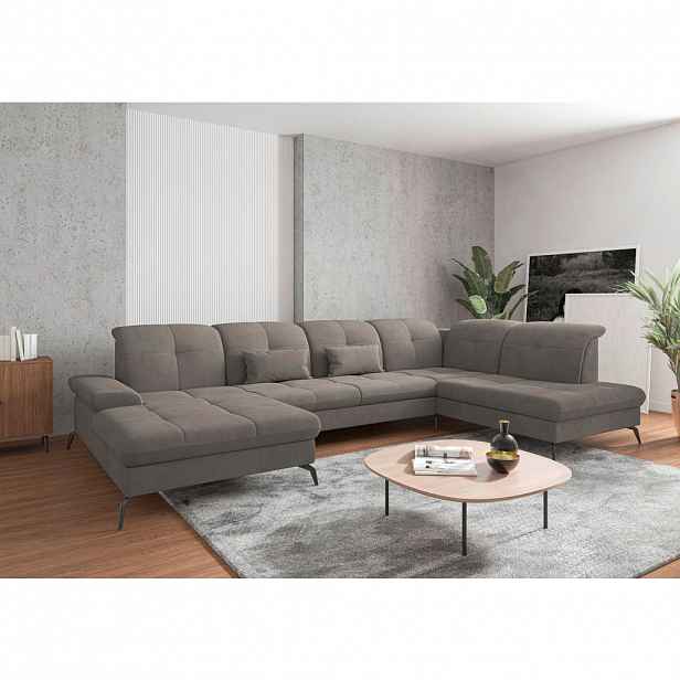 Sit & More SEDACÍ SOUPRAVA, textil, jílová barva