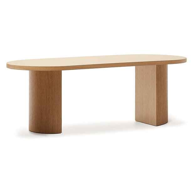 Jídelní stůl v dekoru dubu 100x200 cm Nealy – Kave Home