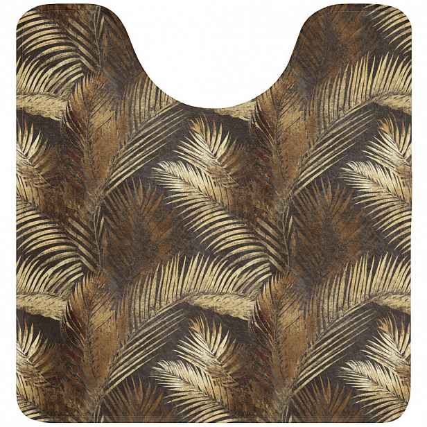 OnlyWow WC PŘEDLOŽKA Tropical - Listy - zlaté 55x60 cm