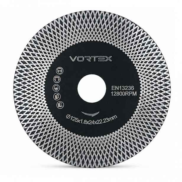 Diamantový Kotouč 125 MM Pro Řezání 45 Stupňů Gres Úkosování Dlaždic Zkosení