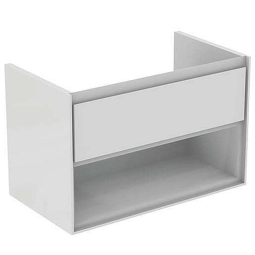 Koupelnová skříňka pod umyvadlo Ideal Standard Connect Air 80x44x51,7 cm bílá lesk/bílá mat E0827B2