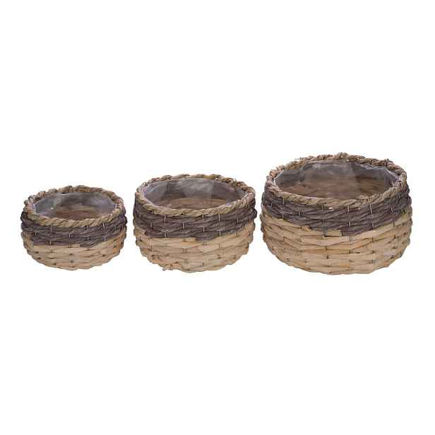Sada 3 květináčů Ego Dekor Nature S