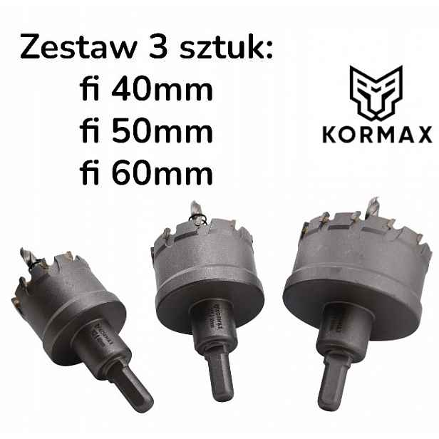 Vidlicové děrovačky Vrtáky Korunkový Vrták Karbid Tct Korunky fi 40-50-60