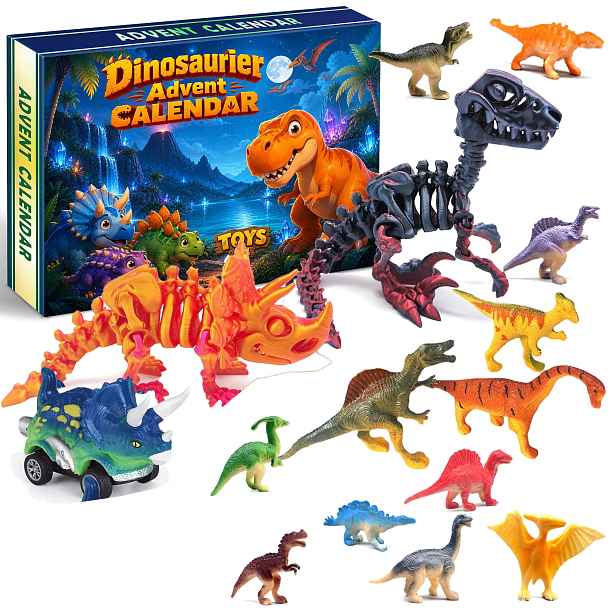 Adventní Kalendář 2026 Dinosaurů 24 Překvapení Figurky Pro Děti