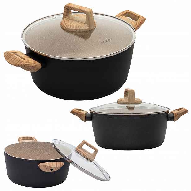 Hrnec s hliníkovým víkem, všechny sporáky indukční, 24 cm, 4,3 l